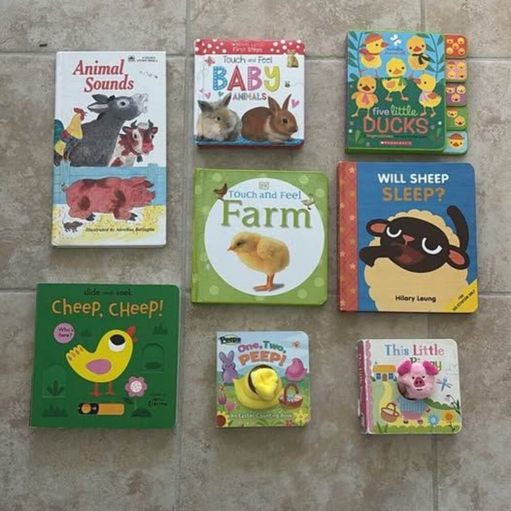 Lot of 9 Toddler / Baby Farm Animal Board Books
